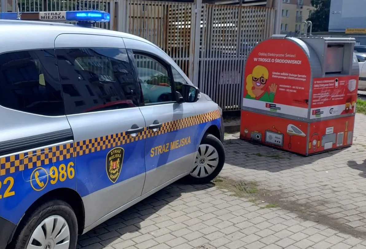 В Гданьске спасатели приехали за котом в контейнер с электроотходами, но нашли неожиданную «жертву»